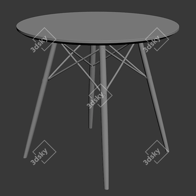 Modern Dining Chair Set - Ready to Use - 3DSMax 2011 & OBJ Format 3D model image 3