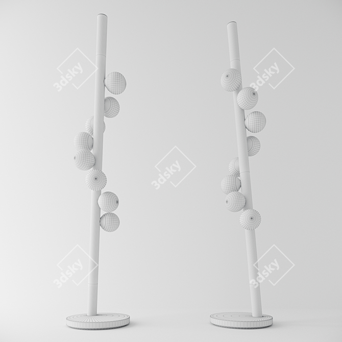 Elevate your space with Hollis + Morris Willow Floor Light 3D model image 3