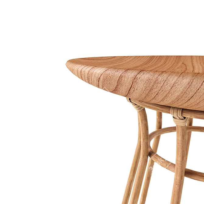 Modern Marte Basket Side Table 3D model image 2