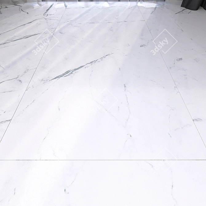 Elegant Marble Tiles: HD Textures 3D model image 1