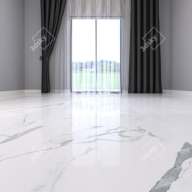 Elegant Marble Tiles: HD Textures 3D model image 2