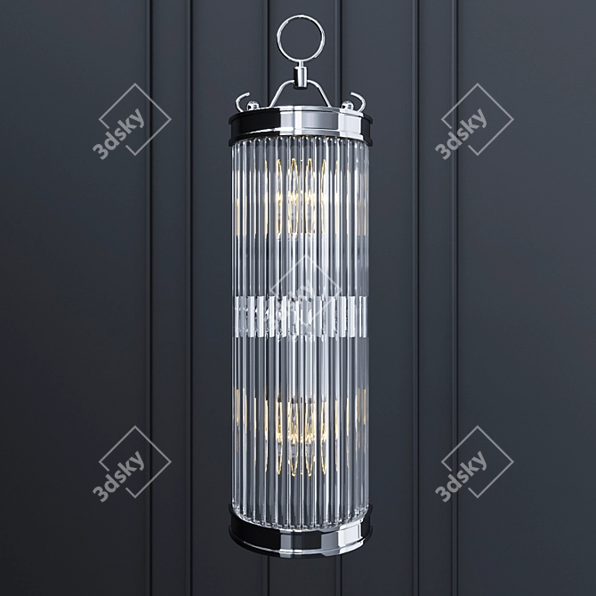 Hudson Valley Glass Pendant Light 3D model image 1