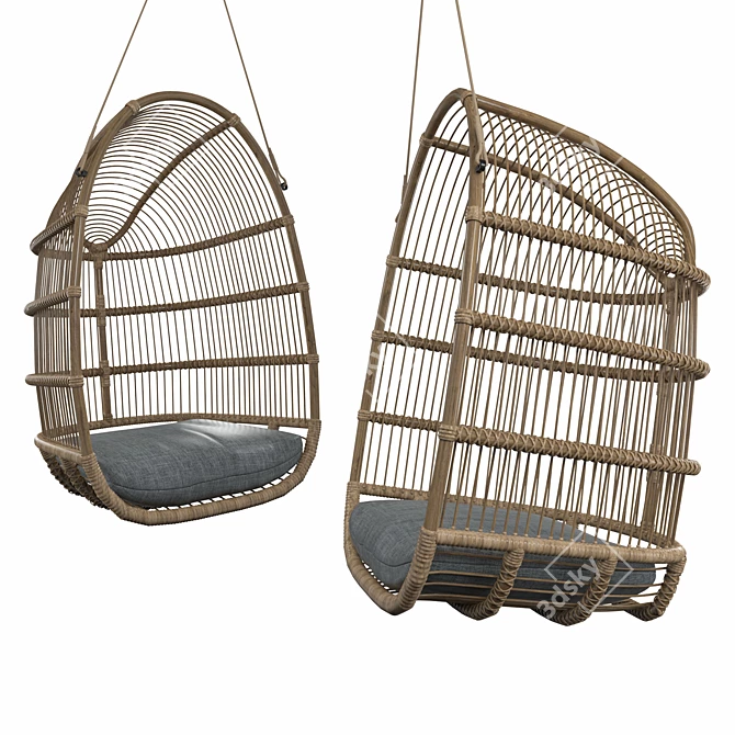 Cozy Hammock Swing Chair 3D model image 1