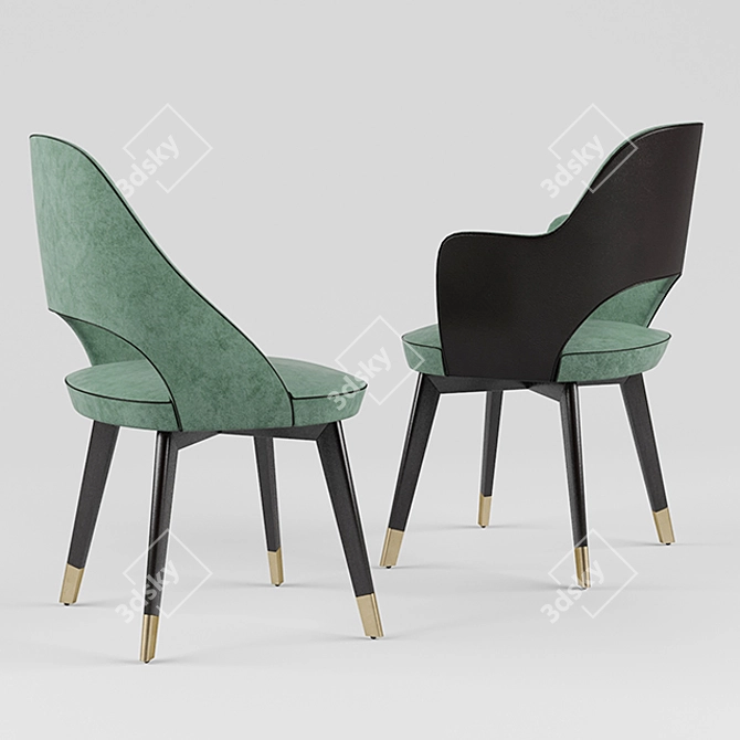 Luxury Baxter Colette Chair 3D model image 2