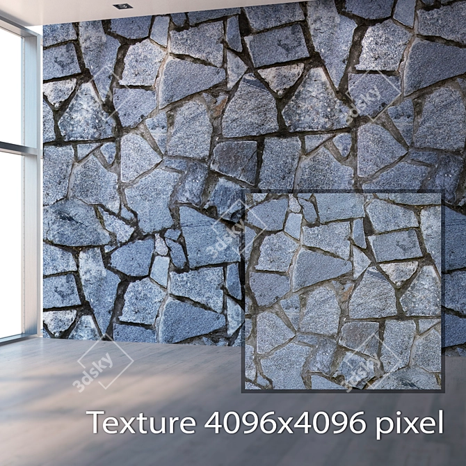 Seamless Natural Stone Texture 3D model image 2