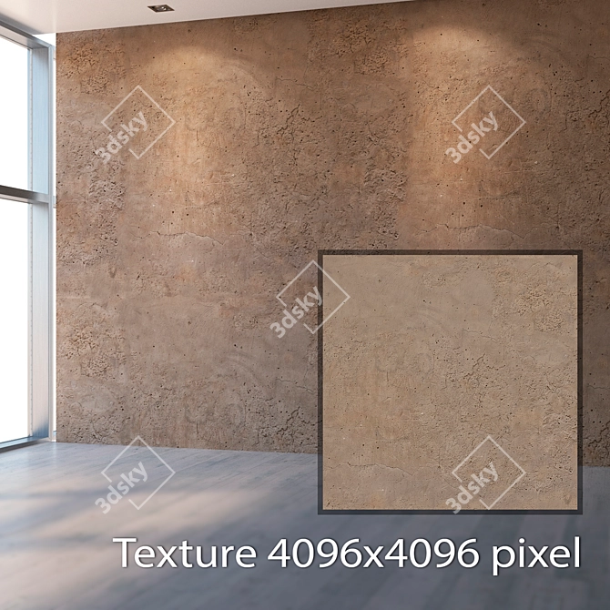 Seamless Plaster Texture | High Resolution 4096x4096 3D model image 2