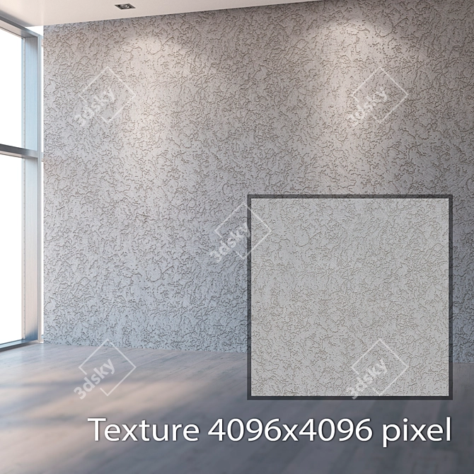 Seamless Plaster Texture 3D model image 2