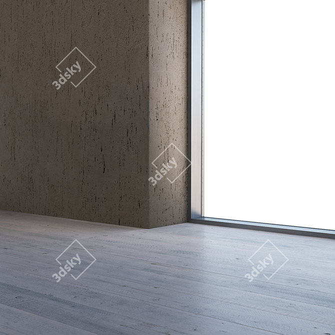 Seamless Plaster Texture 4K 3D model image 3