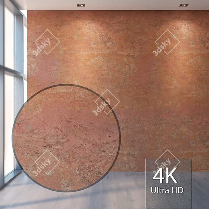 Seamless Plaster Texture - High Resolution & Detail 3D model image 3