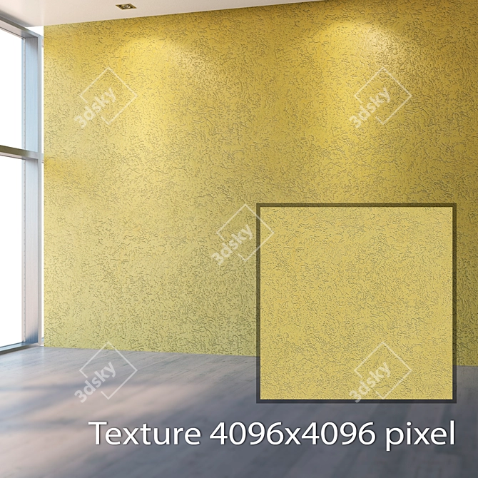 Seamless Plaster Texture - High Resolution 3D model image 2