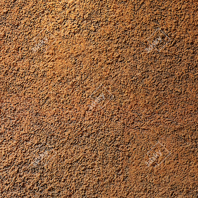 Textured Plaster Panel - High Res & Seamless 3D model image 3