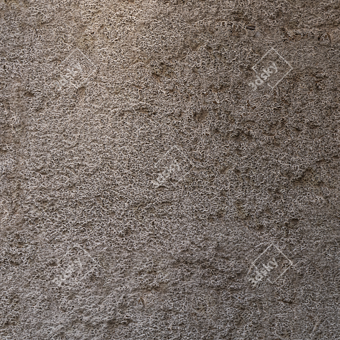 High-Res Seamless Plaster Texture 3D model image 3