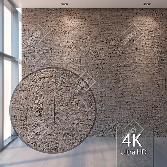 Seamless Plaster Texture | High Resolution 3D model image 1