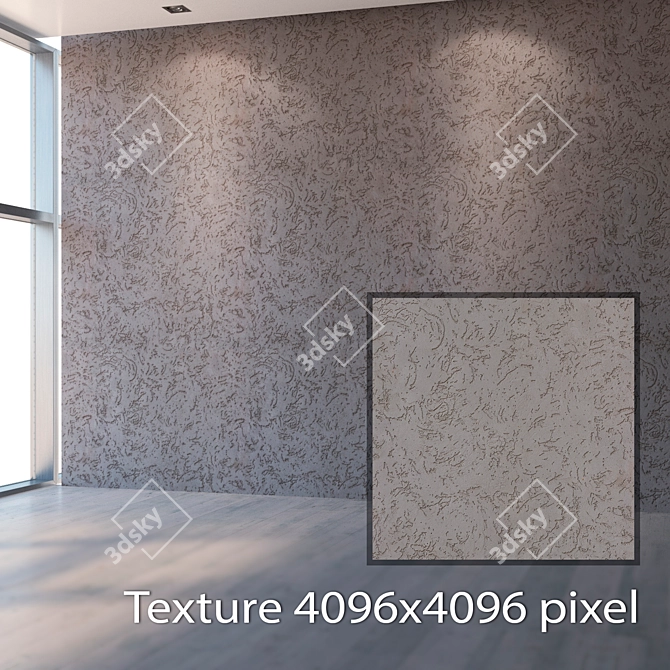 High-Resolution Seamless Plaster 3D model image 2