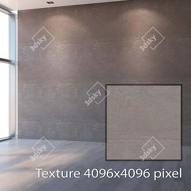 Title: Seamless High-Resolution Stucco Texture 3D model image 2