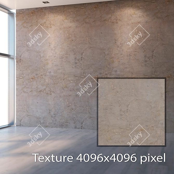 Seamless Plaster Texture 3D model image 2