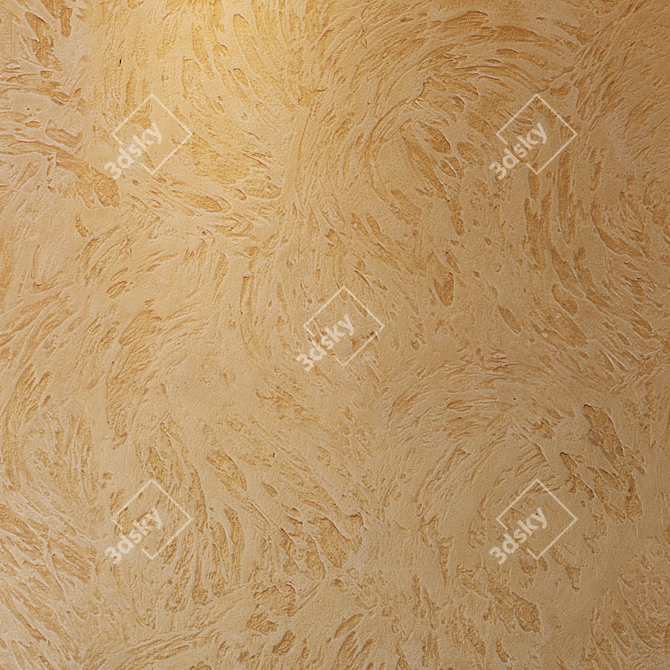 Seamless Decorative Plaster Texture 3D model image 3