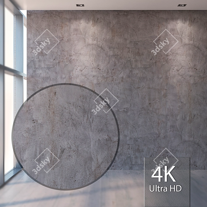 Seamless Plaster Texture | High Resolution & Detail 3D model image 1