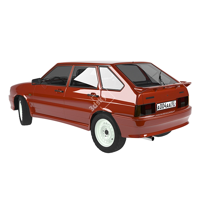 VAZ 2114: Reliable Hatchback for Versatile Driving 3D model image 2