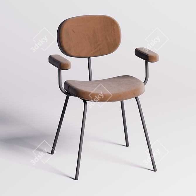 RIL Ergo Armchair 3D model image 1