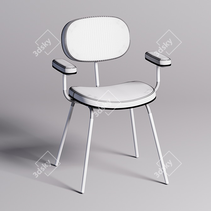 RIL Ergo Armchair 3D model image 2