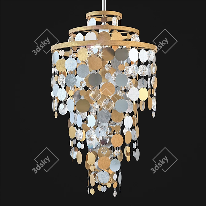 Elegant Ambrosia Pendant Light 3D model image 1