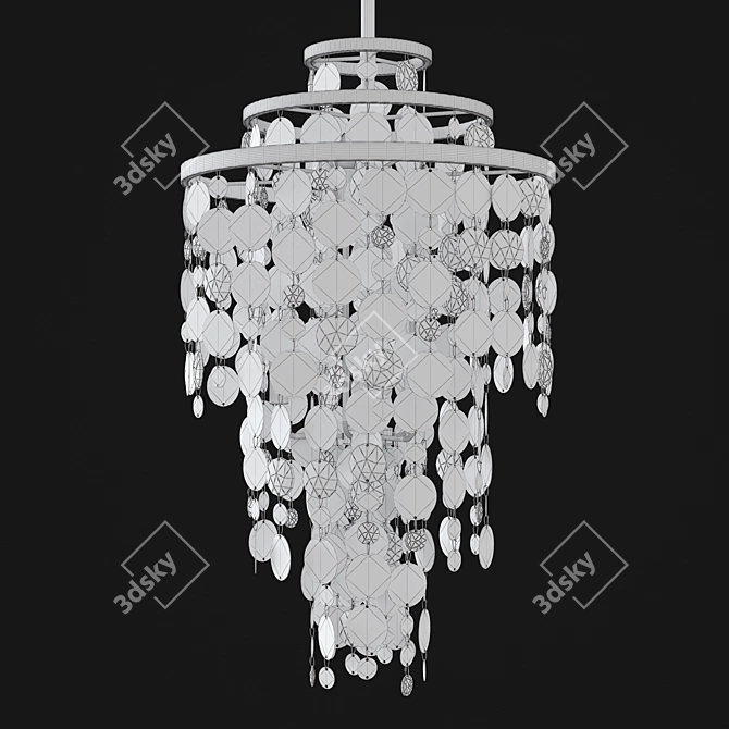 Elegant Ambrosia Pendant Light 3D model image 2