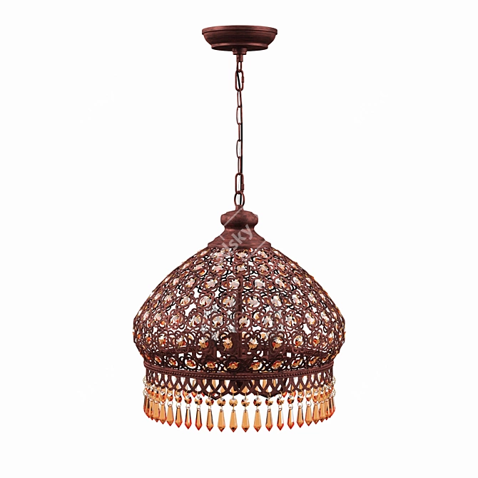 Elegant Levy Pendant Chandelier 3D model image 1