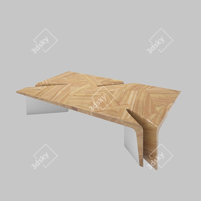 Title: Scandinavian Style Dining Table - ARTENZA 3D model image 1