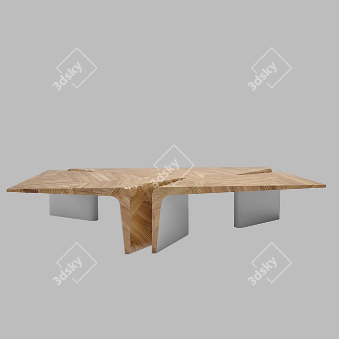 Title: Scandinavian Style Dining Table - ARTENZA 3D model image 2