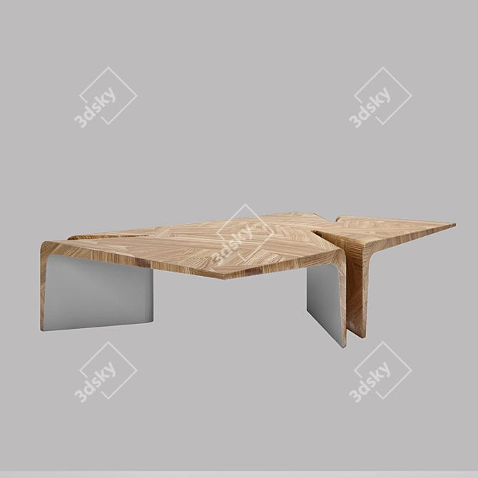 Title: Scandinavian Style Dining Table - ARTENZA 3D model image 3