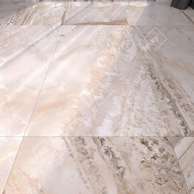 Luxury Marble Floor Tiles 3D model image 3