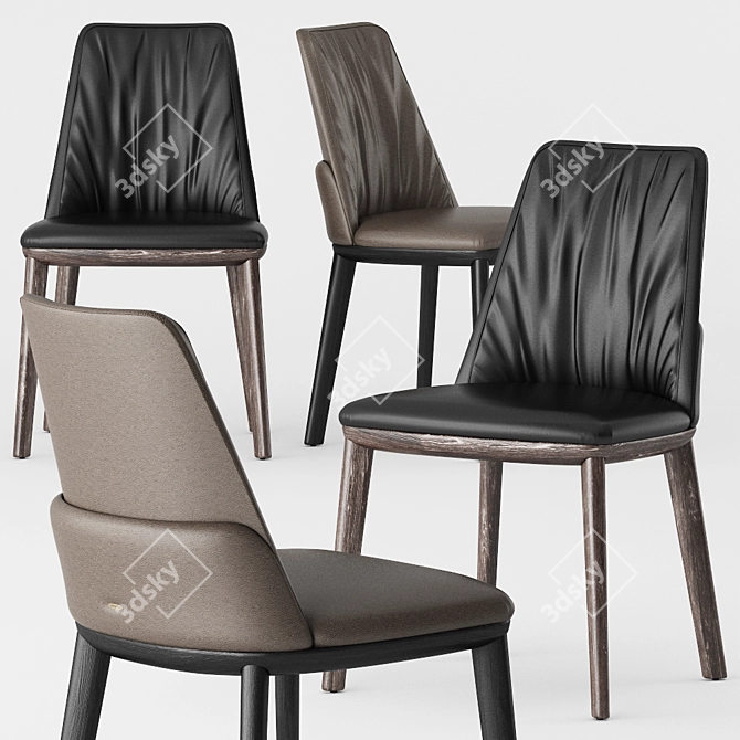 Belinda Chair: Exquisite Design by Cattelan Italia 3D model image 1