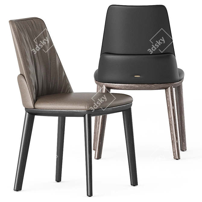 Belinda Chair: Exquisite Design by Cattelan Italia 3D model image 5