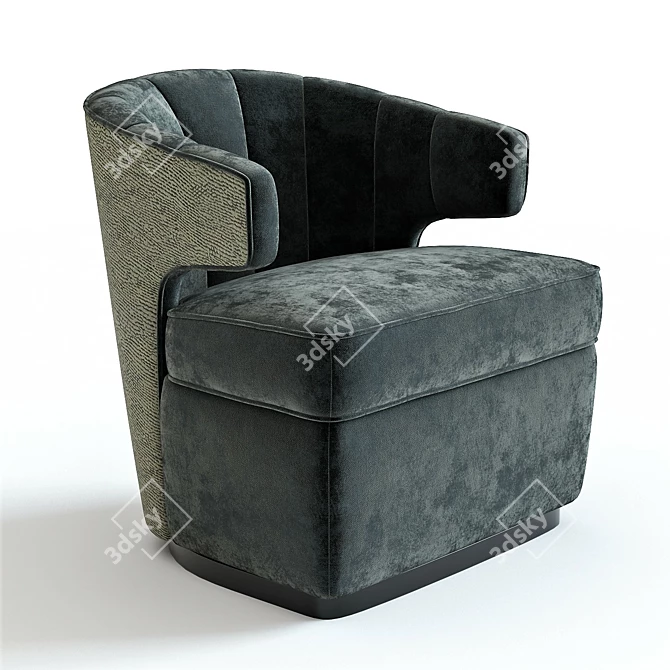 Sleek 3D Gibbs Armchair: Luxury in Every Detail 3D model image 1