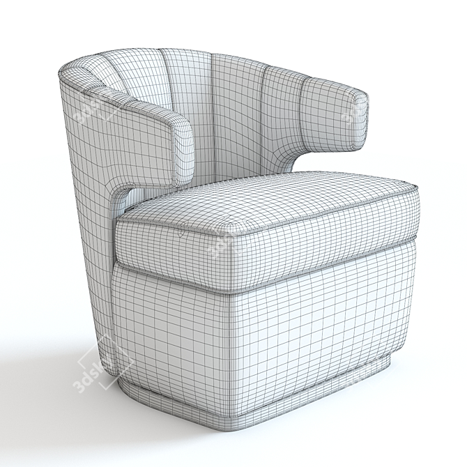 Sleek 3D Gibbs Armchair: Luxury in Every Detail 3D model image 2