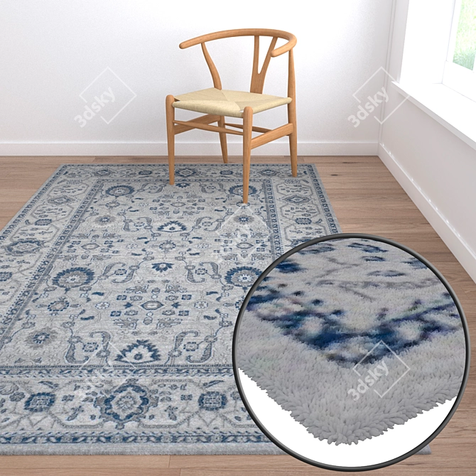 Versatile Carpet Set - High-Quality Textures 3D model image 2