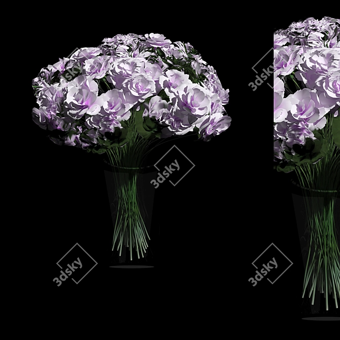 Rose Collect Bouquet: High Quality 3D Model 3D model image 1