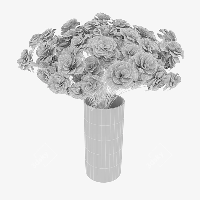 Rose Collect Bouquet: High Quality 3D Model 3D model image 2