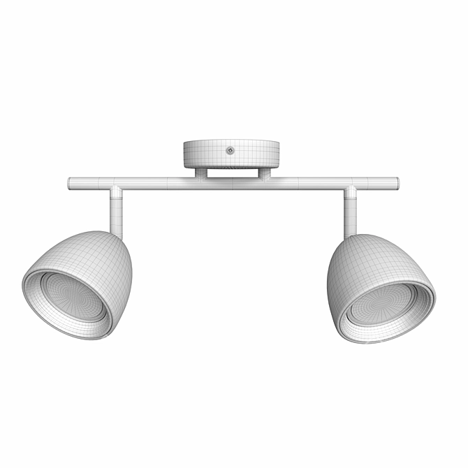 Allegra Modern White Metal Ceiling Spot 3D model image 3