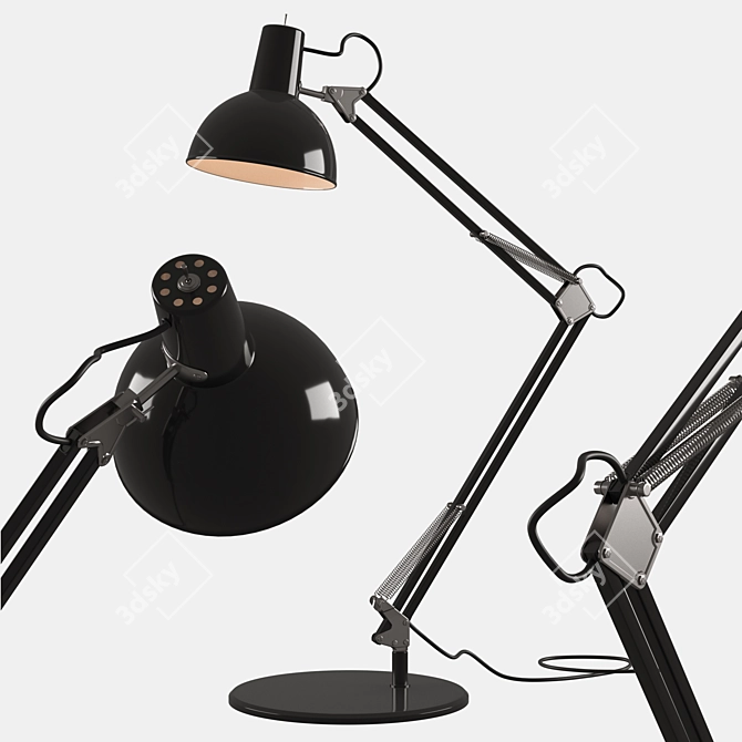 Dynamic Spring Balanced Table Lamp 3D model image 1