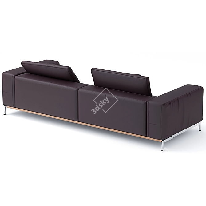 Sleek Ettore Sofa by Citterio 3D model image 2