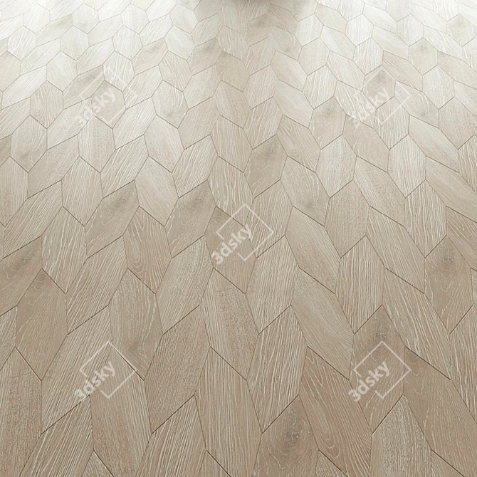 Luxury Oak Wooden Tile: Parquet Finex Maglione 3D model image 3