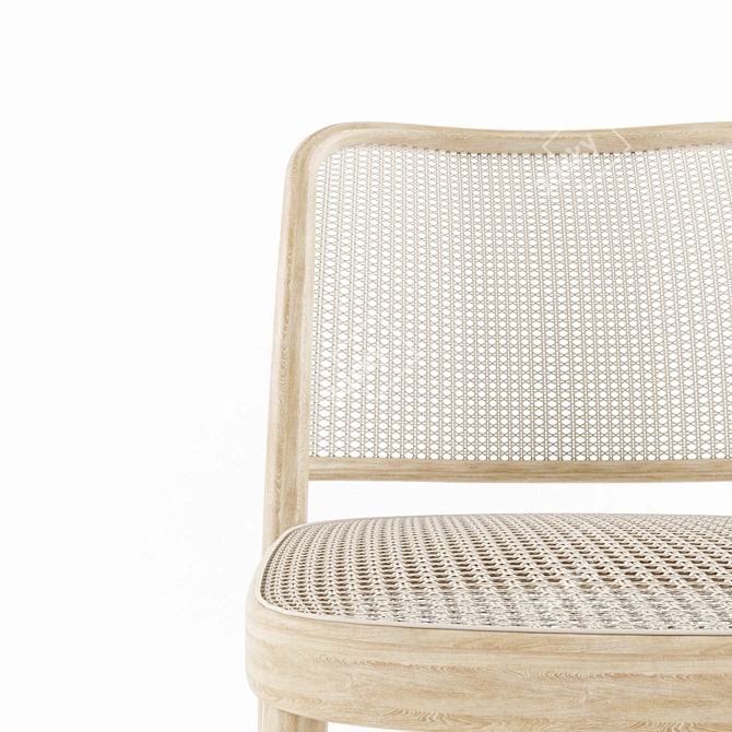 Elegant Bentwood Chair: N.811 3D model image 3