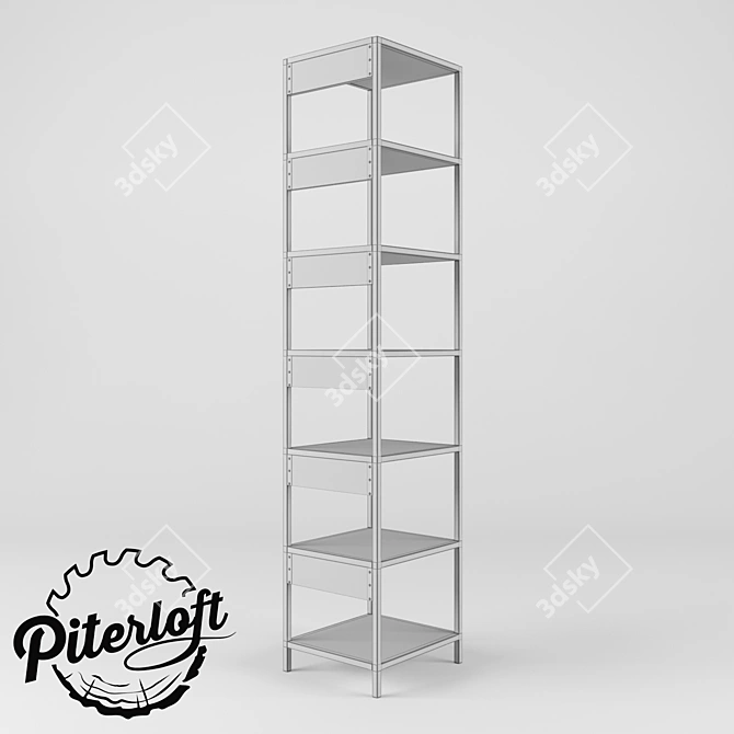 Newport Loft Shelving 3D model image 1