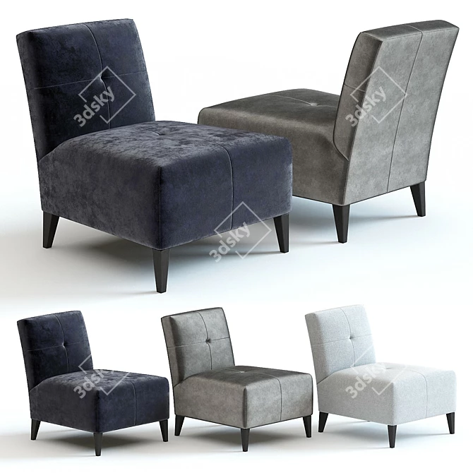 Nevada Armchair: High-Detailed 3D Model 3D model image 1