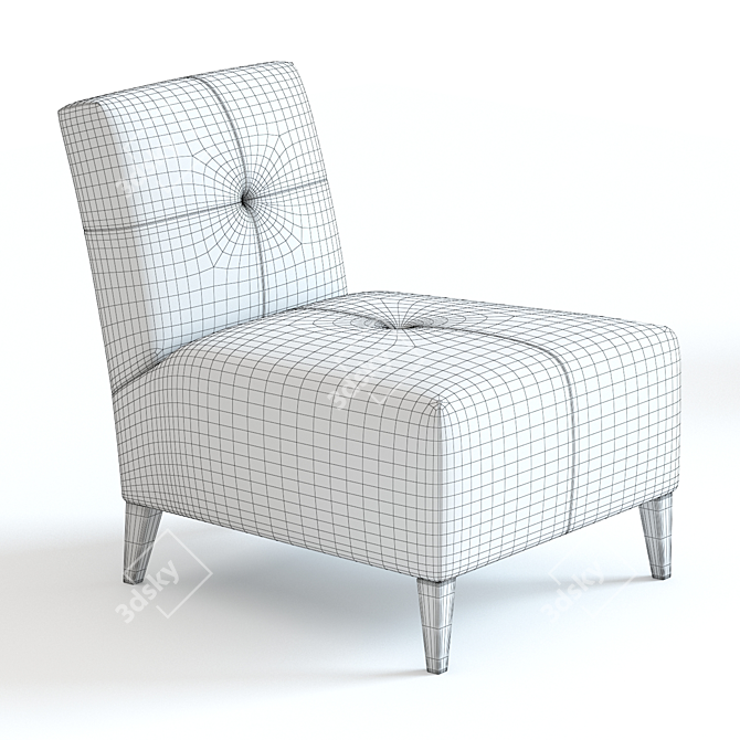 Nevada Armchair: High-Detailed 3D Model 3D model image 2