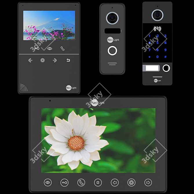 Neolight Video Door Phones 3D model image 1