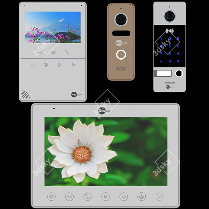 Neolight Video Door Phones 3D model image 2