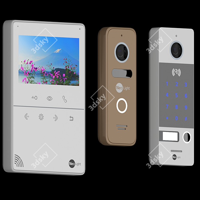 Neolight Video Door Phones 3D model image 3